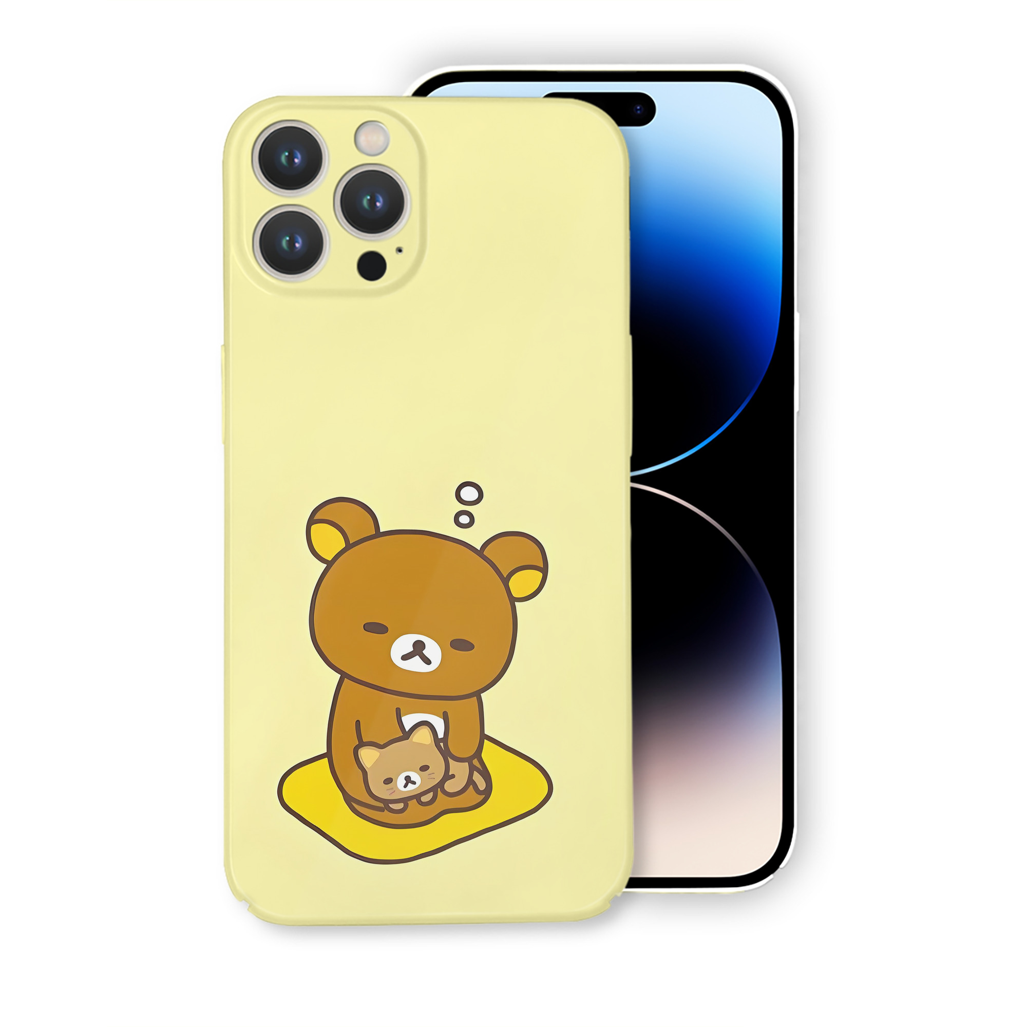 （画像用） リラックマ リラックマ キイロイトリ Rilakkuma Korilakkuma Kiiroitori 【iPhone 14シリーズ対応】ハードケース